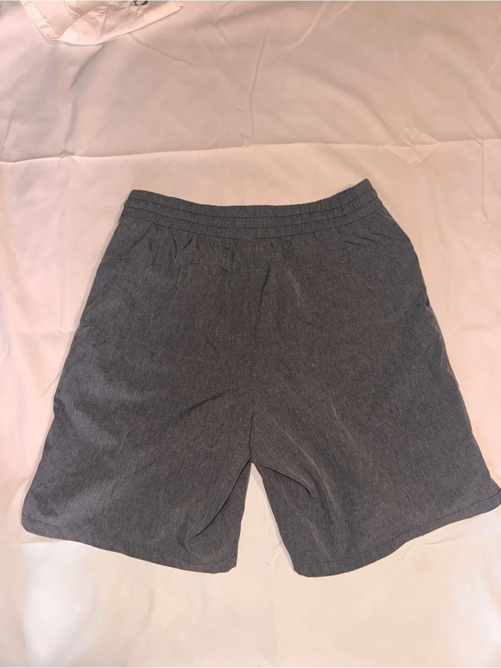 Old Navy Boys Gray Elastic Waist Pull-On Shorts with Drawstring